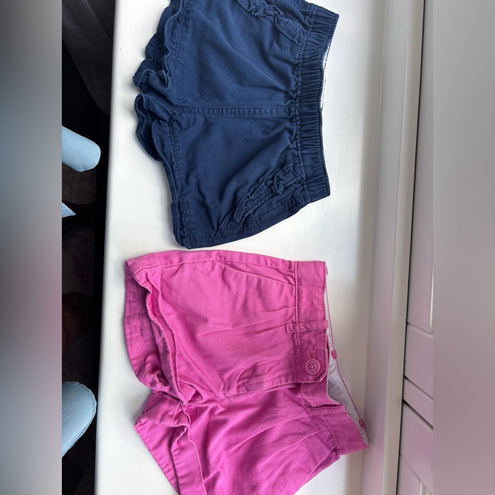 Crewcuts High Waist Pink and Blue Shorts bundle